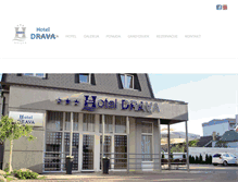 Tablet Screenshot of hotel-drava.com